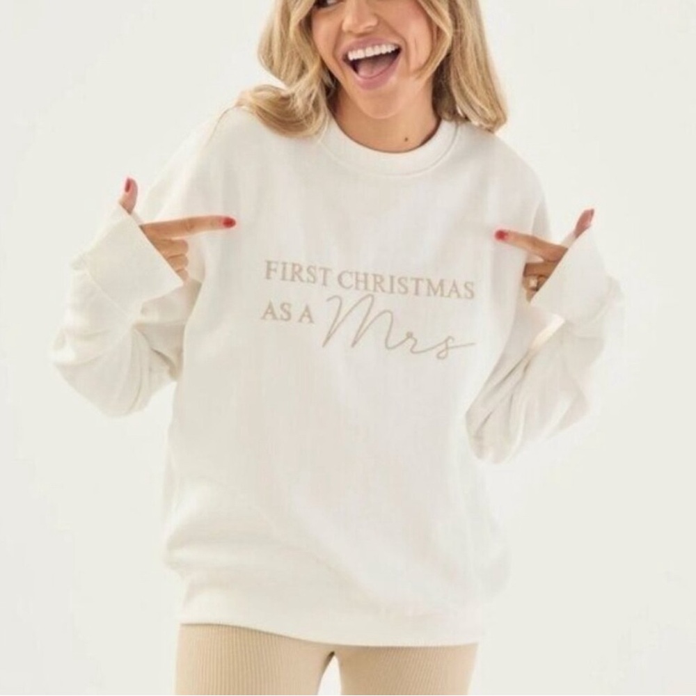 Six stories first christmas as a wifey crew neck